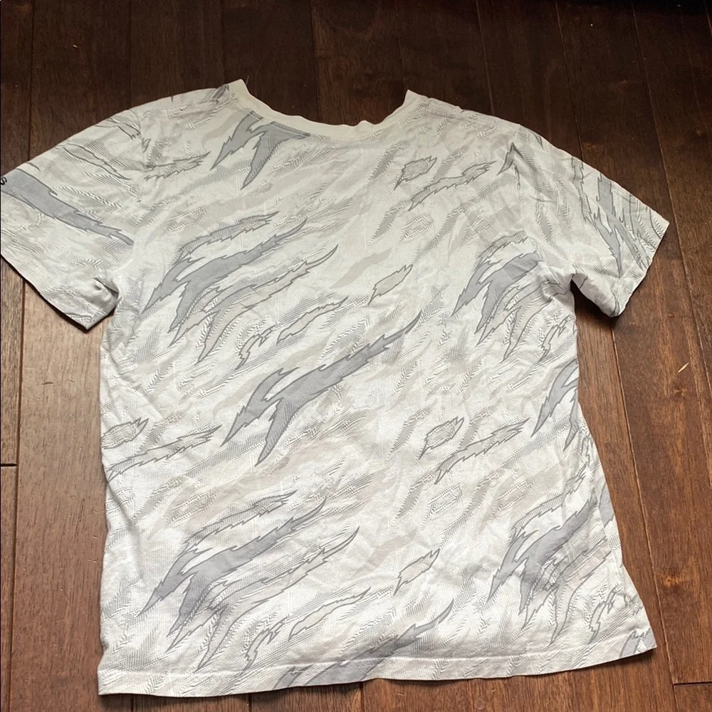 adidas White and Gray Kids Short Sleeve Tee